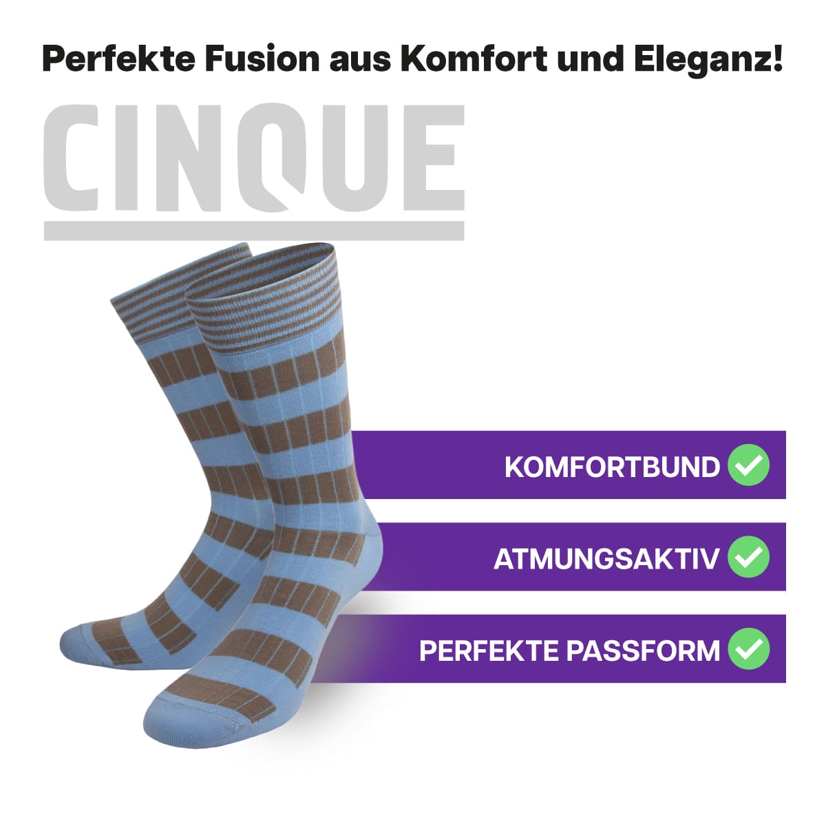 CINQUE SOCKEN Streifen