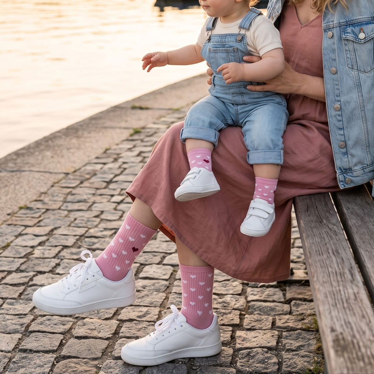 Herz Socken - Family Pack