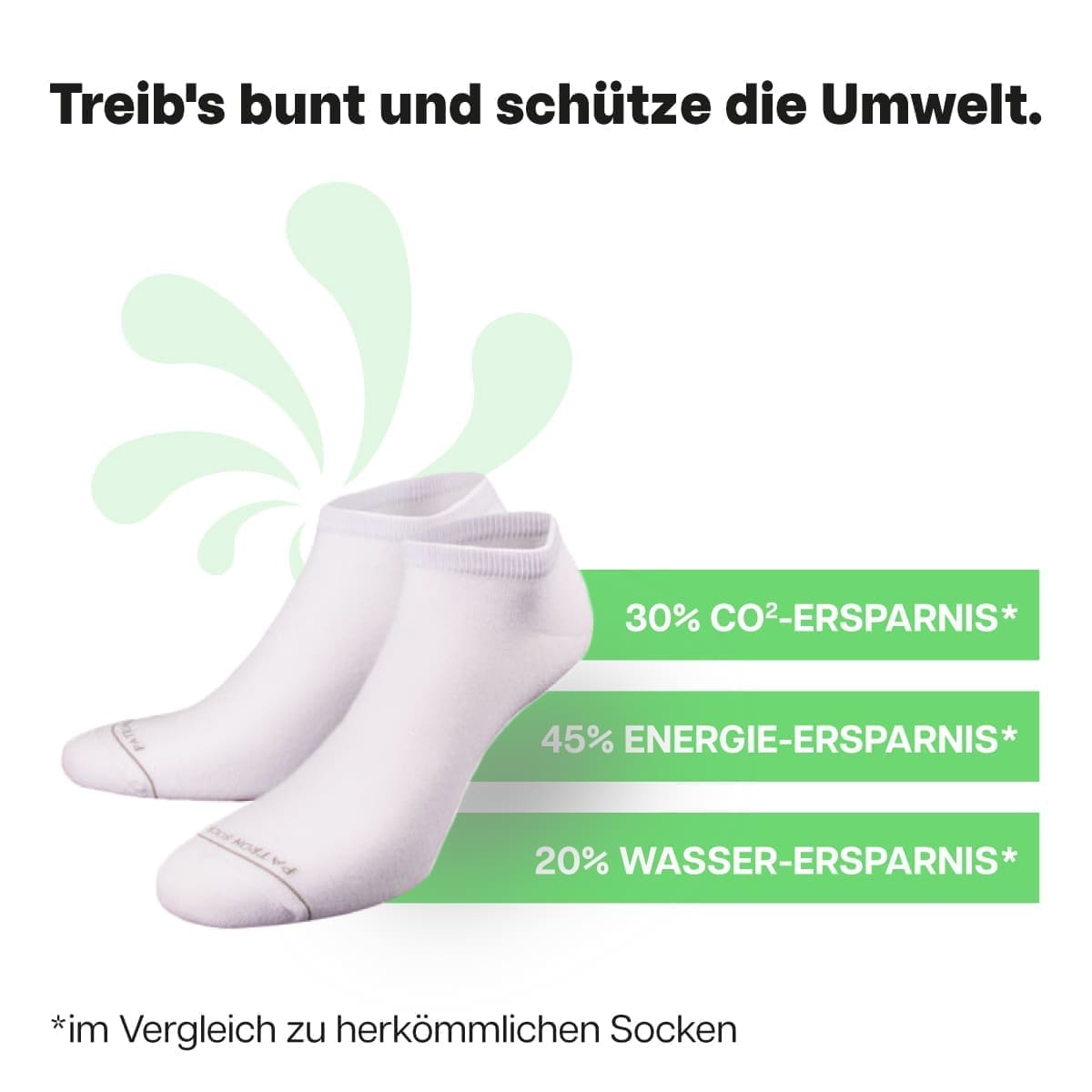 Nachhaltige weiße Sneaker Socken von PATRON SOCKS