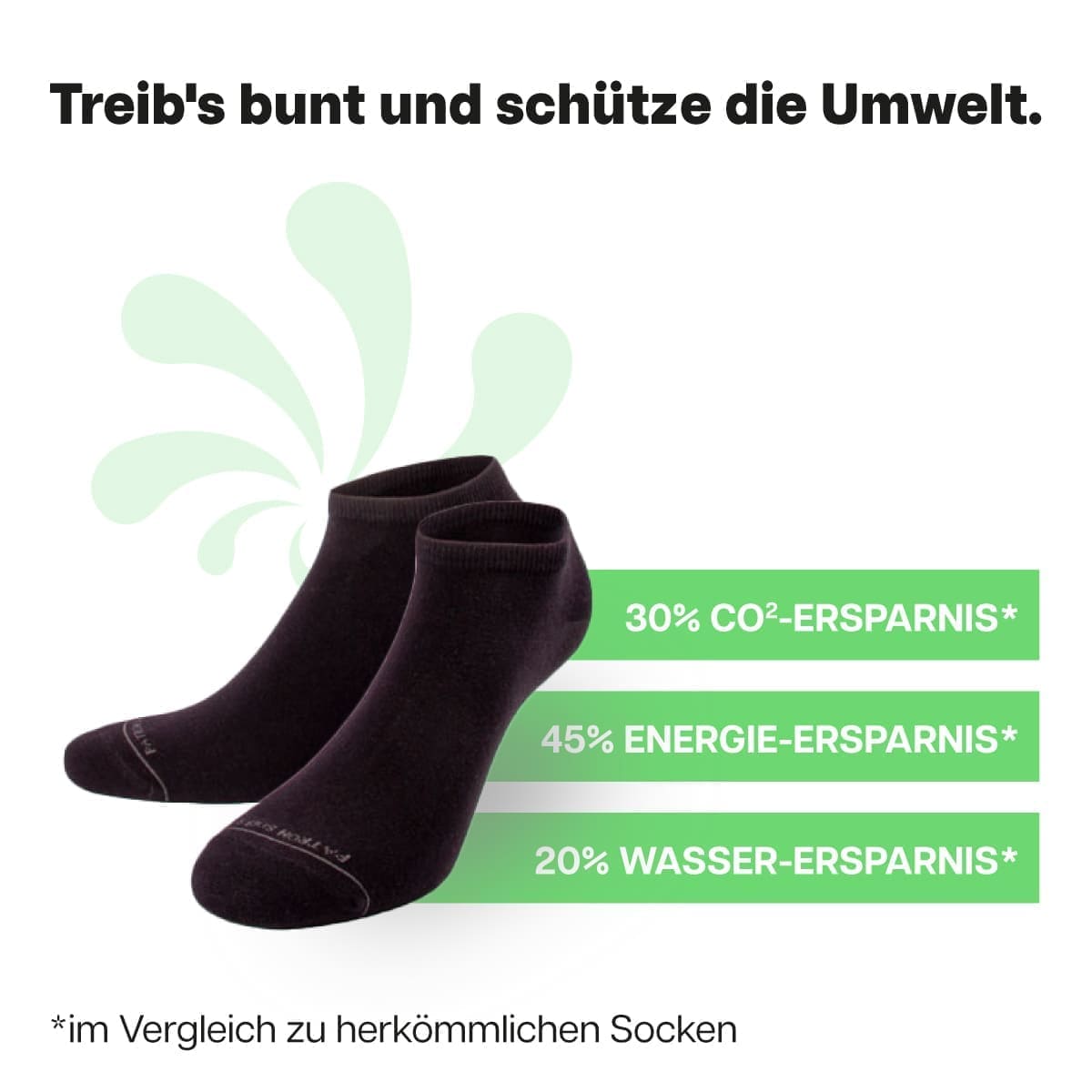 Nachhaltige schwarze Sneaker Socken von PATRON SOCKS