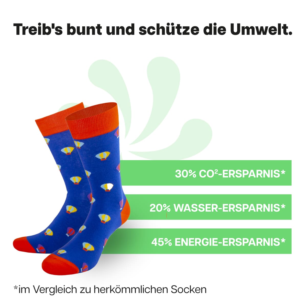 Nachhaltige Heißluftballon Socken von PATRON SOCKS