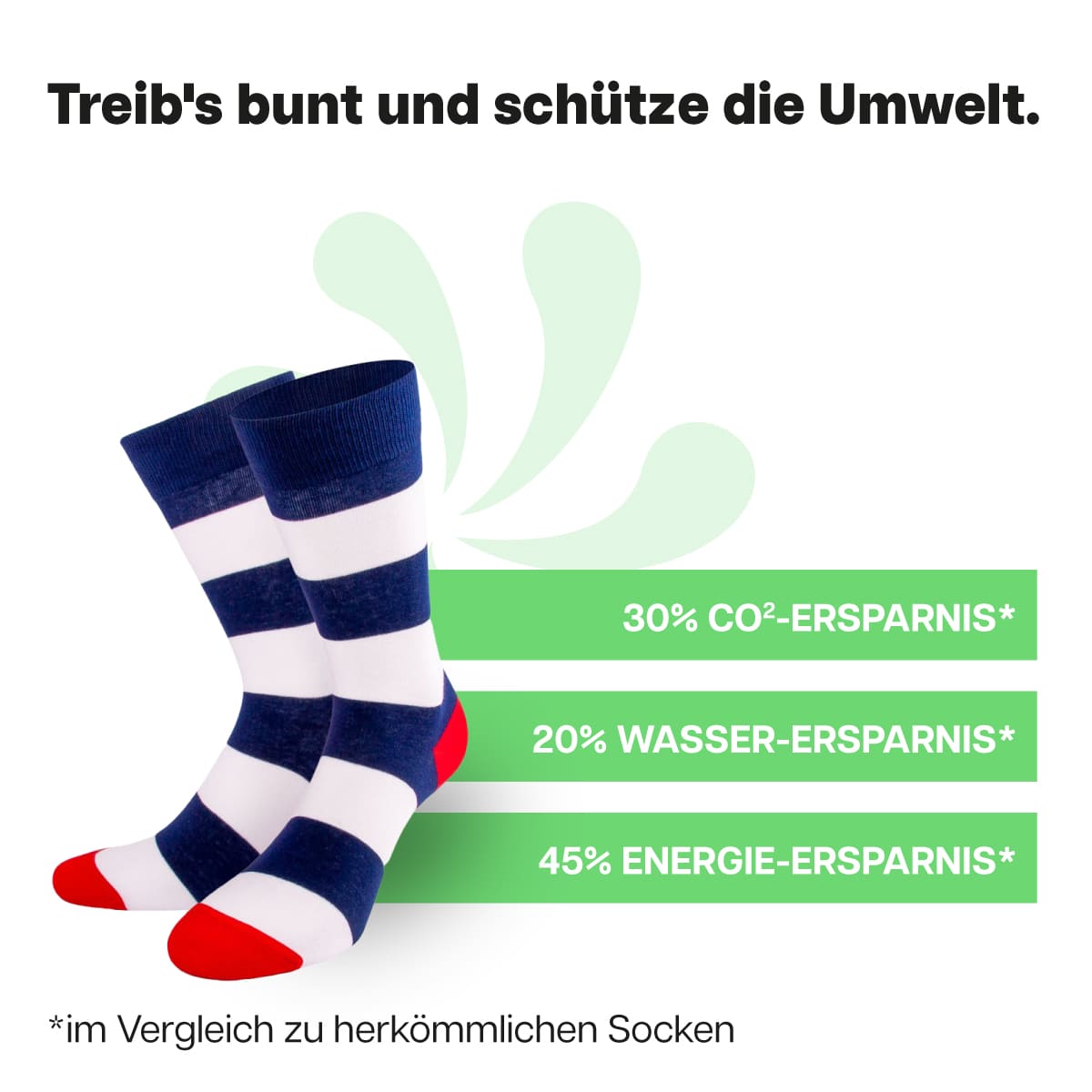 Nachhaltige Streifen Socken von PATRON SOCKS