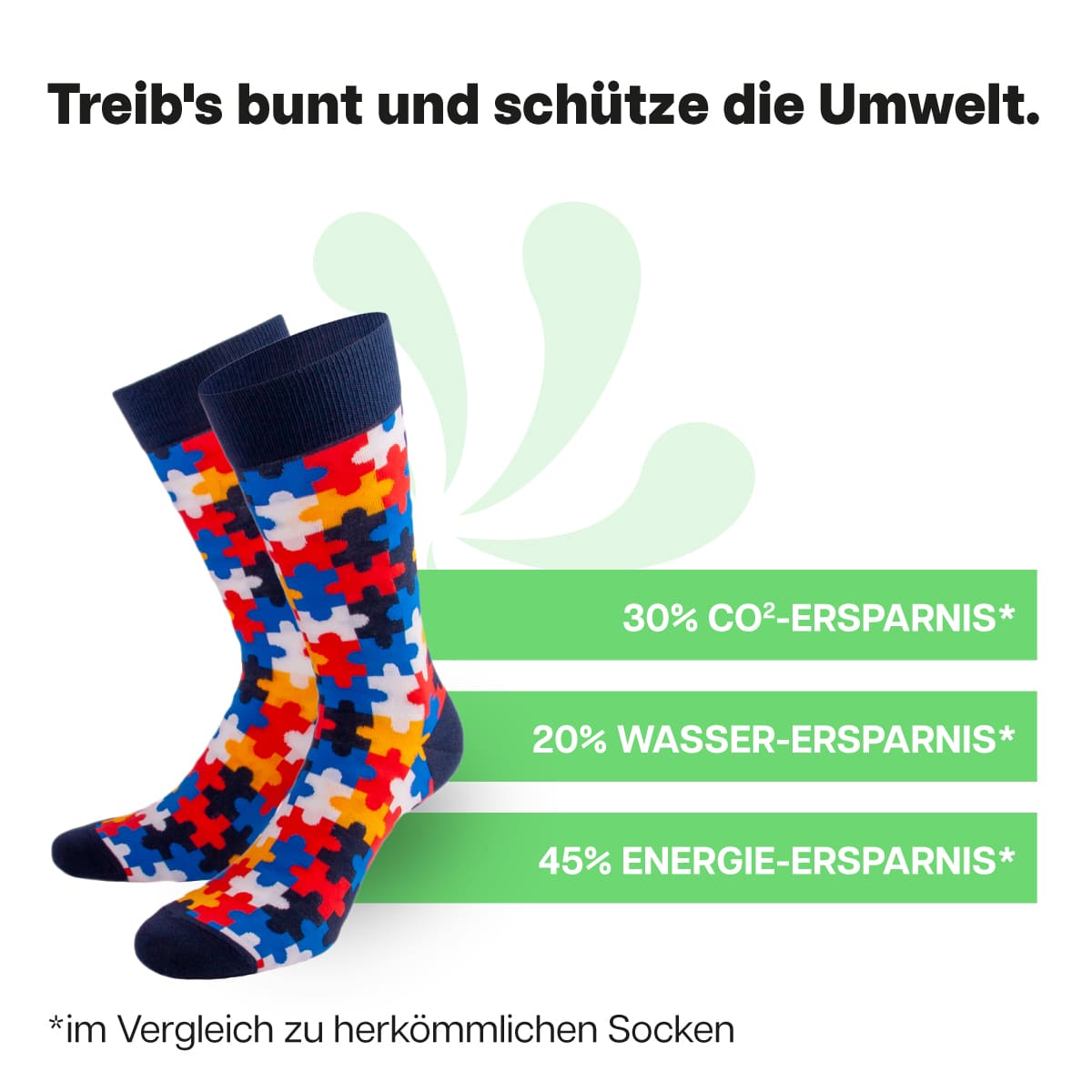 Nachhaltige Puzzle Socken von PATRON SOCKS