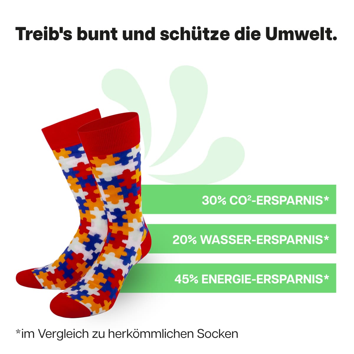 Nachhaltige Puzzle Socken von PATRON SOCKS
