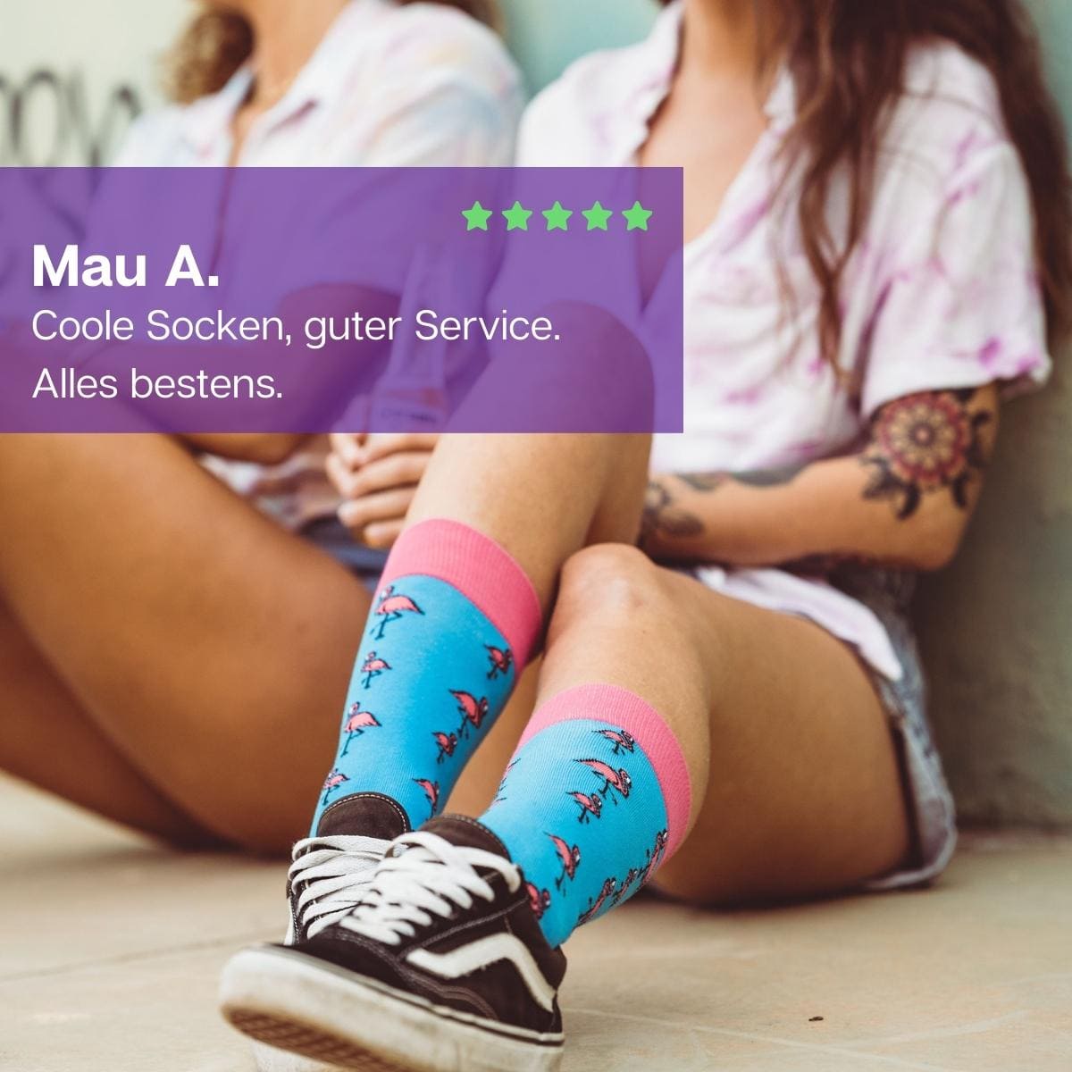 Flamingo Socken von PATRON SOCKS mit Vans