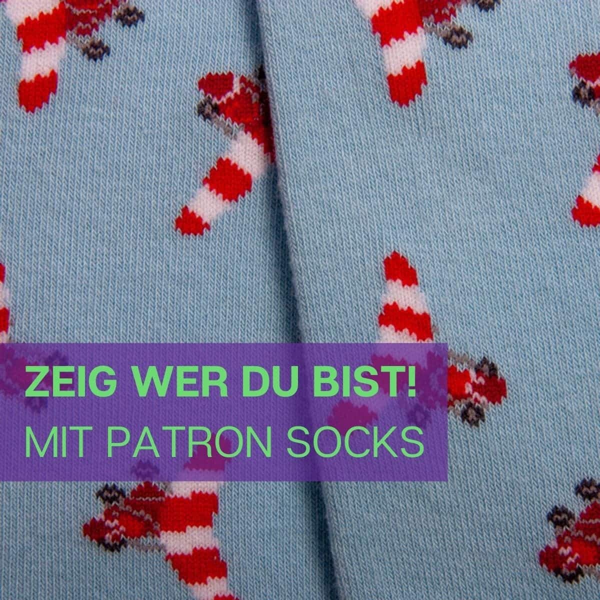 Nahaufnahme des eindrucksvollen Designs der Flugzeug Socken von PATRON SOCKS