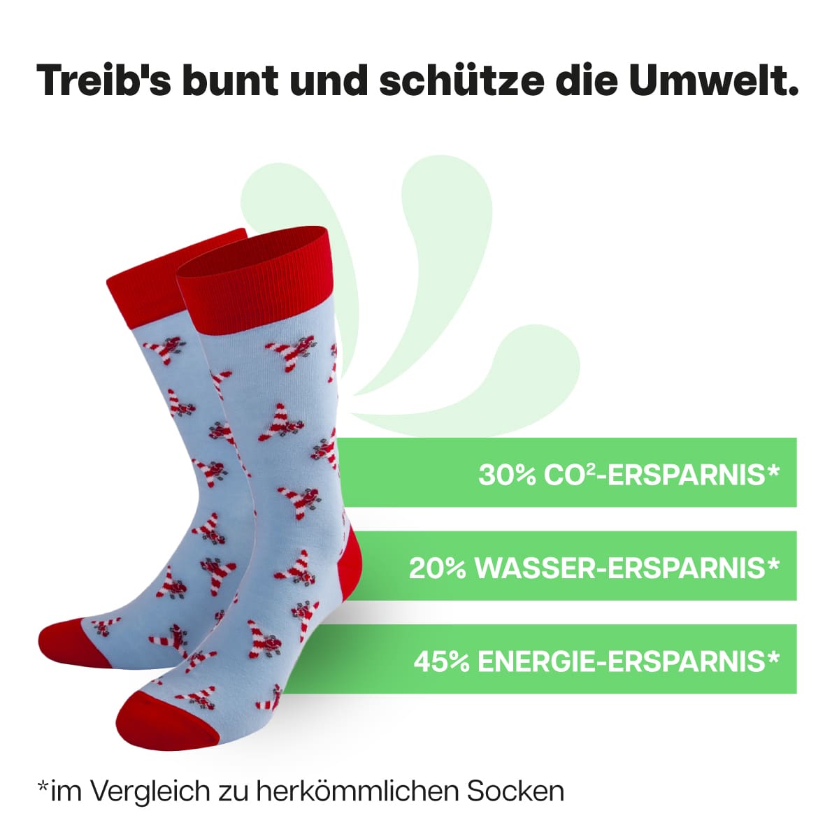 Nachhaltige Flugzeug Socken von PATRON SOCKS