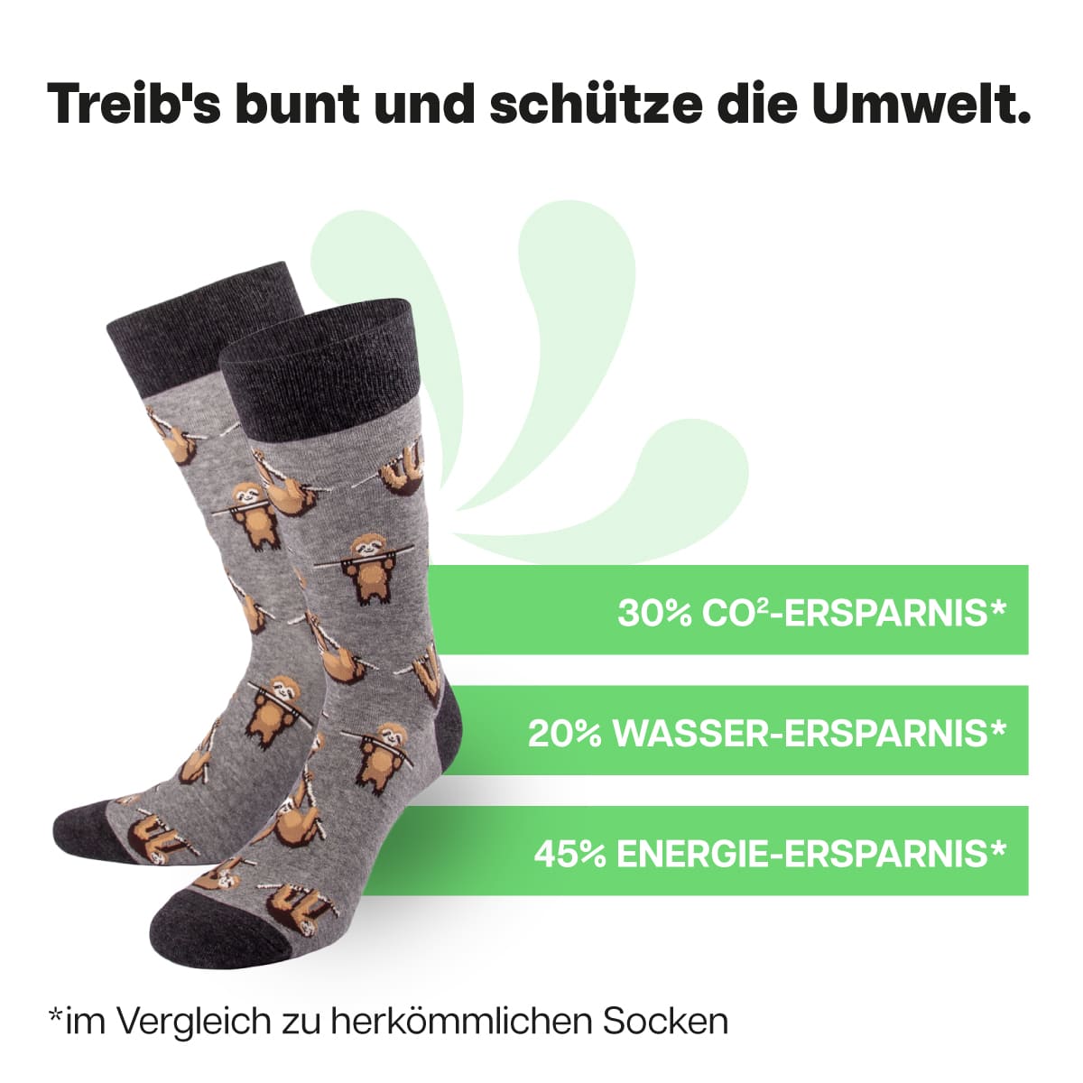 Nachhaltige Faultier Socken von PATRON SOCKS