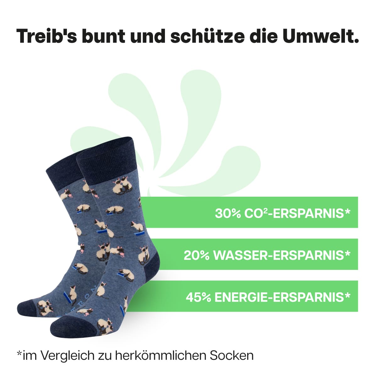 Nachhaltige Katzen Socken von PATRON SOCKS
