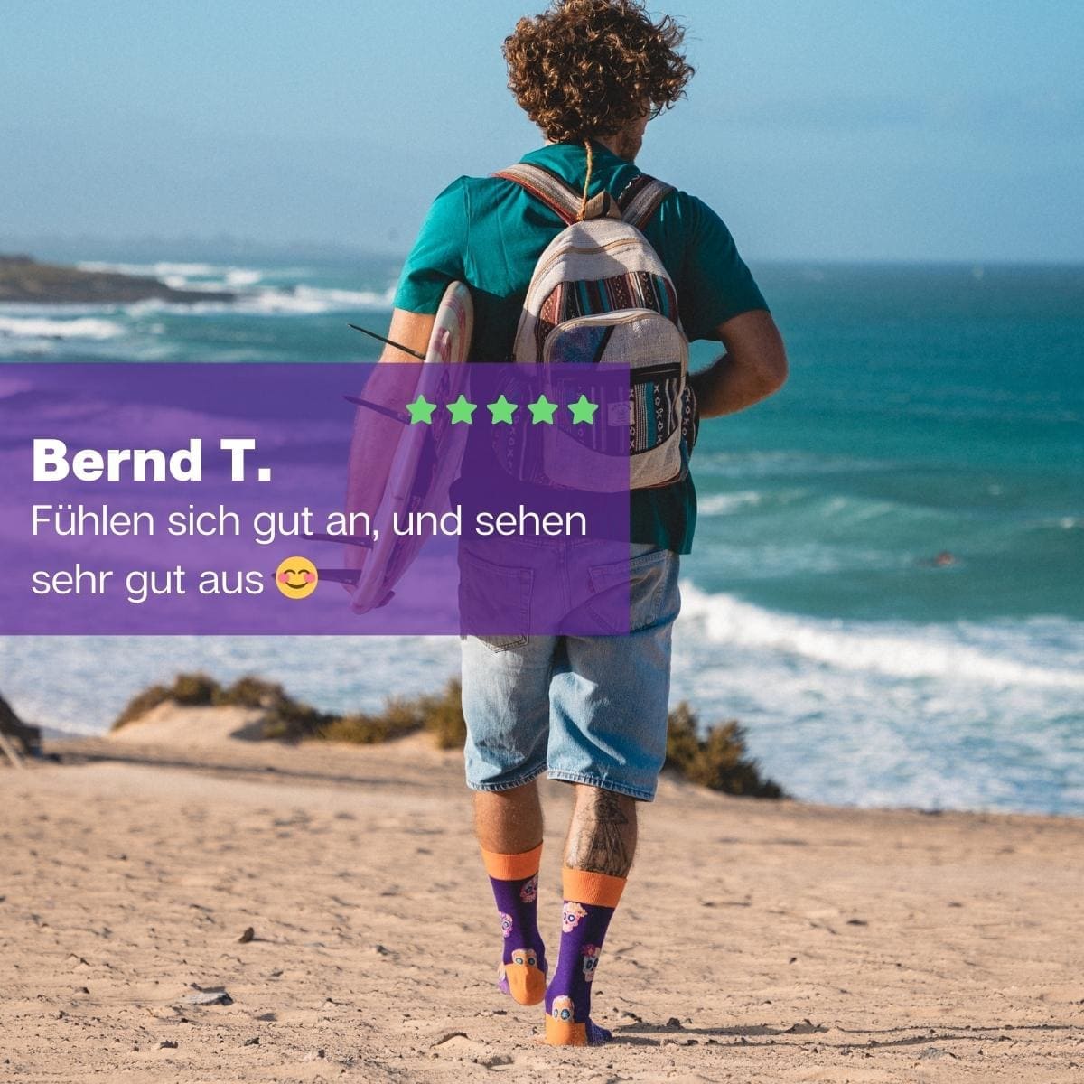 Totenkopf Socken von PATRON SOCKS an Füßen