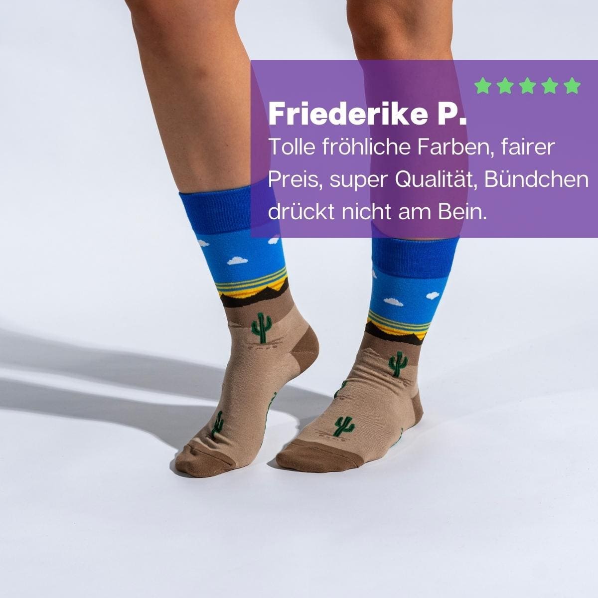 Bulli Socken von PATRON SOCKS an Füßen