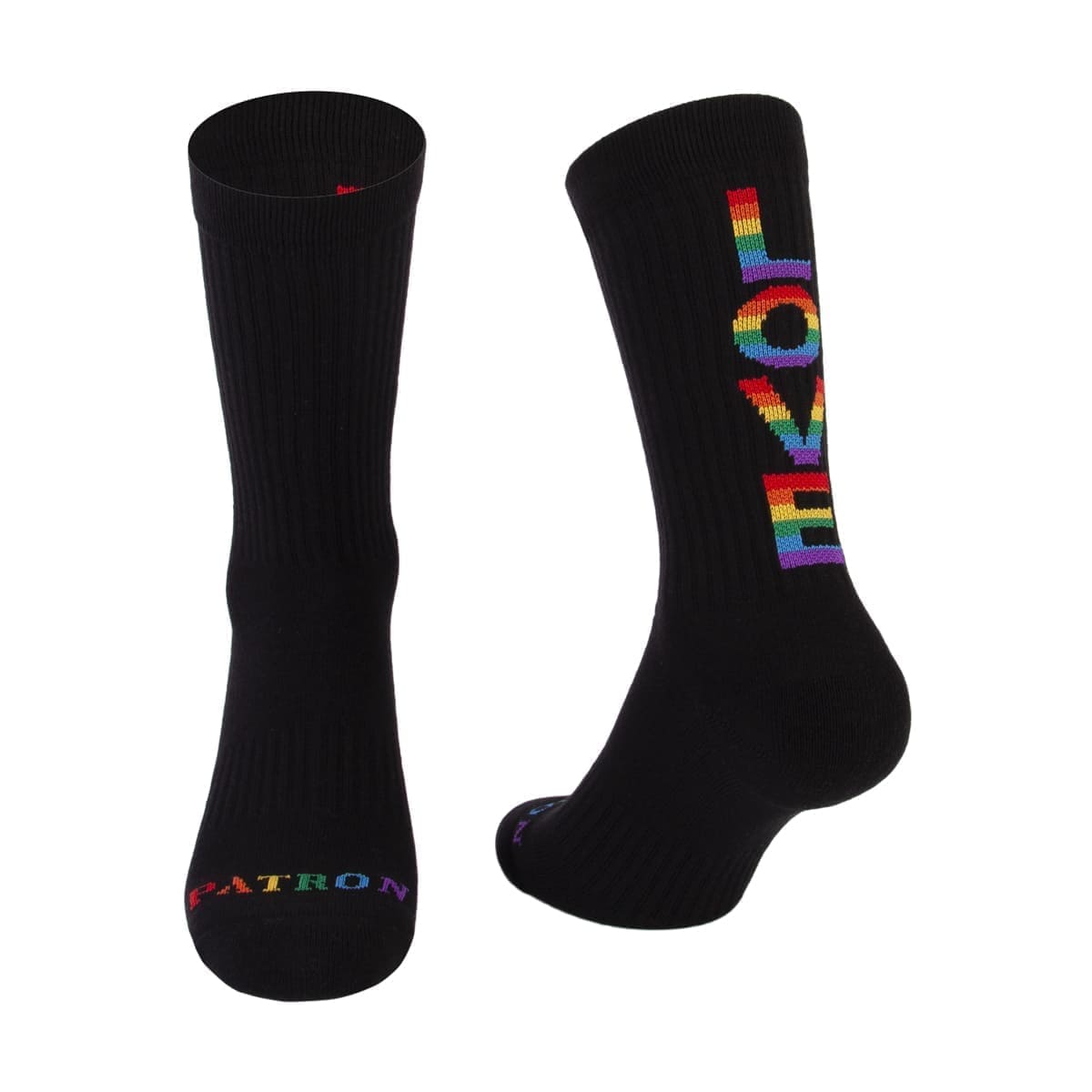 Multifunktionale schwarze Pride Tennissocken von PATRON SOCKS