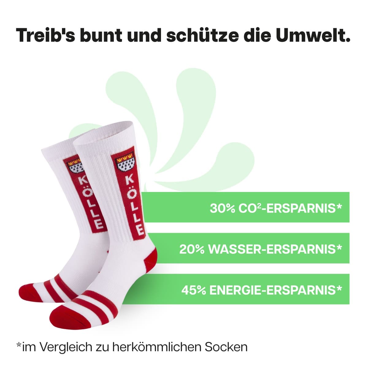 Nachhaltige weiße Sportsocken von PATRON SOCKS