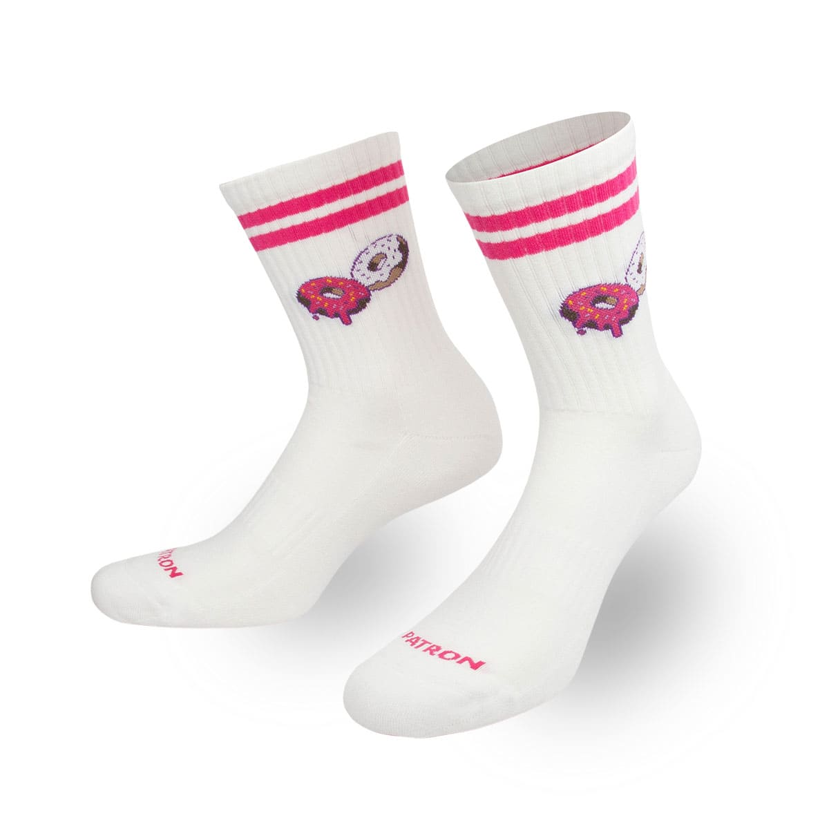 Halbhohe Sportsocke mit coolem Donut Motiv von PATRON SOCKS