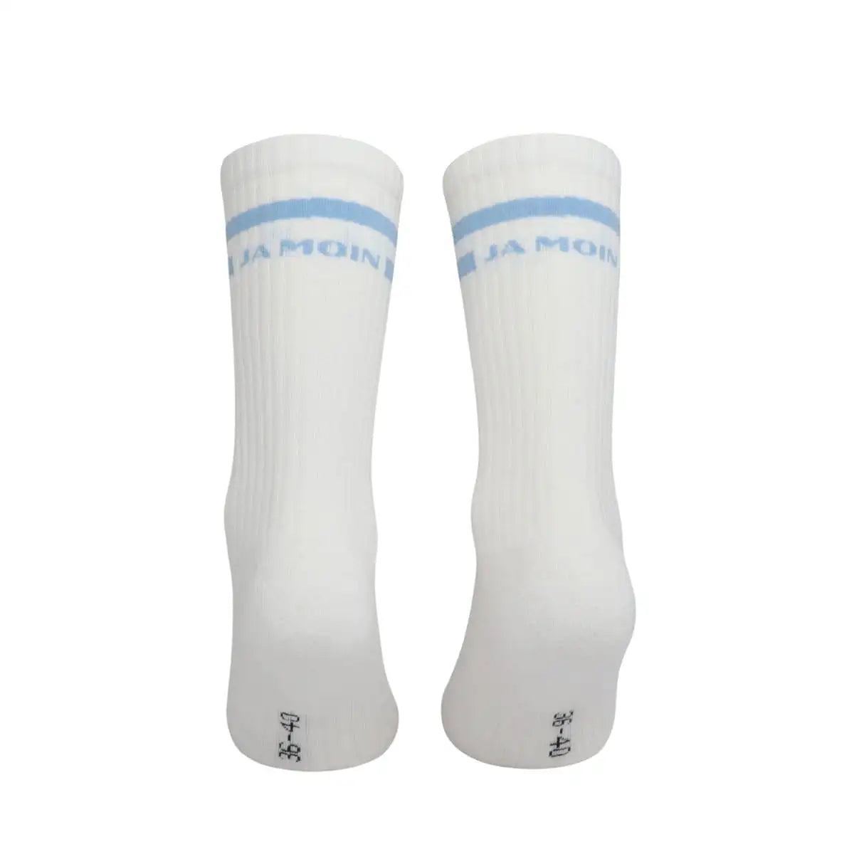 Multifunktionale weiße Sportsocken mit flottem Ja Moin Schriftzug von PATRON SOCKS