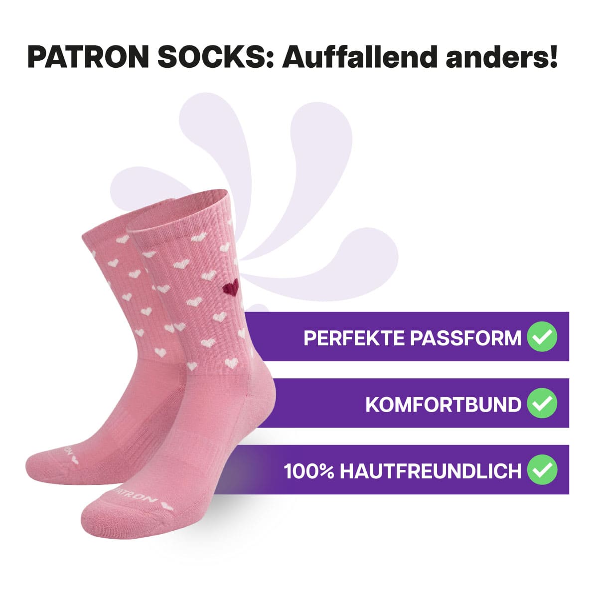 Herz Sportsocken