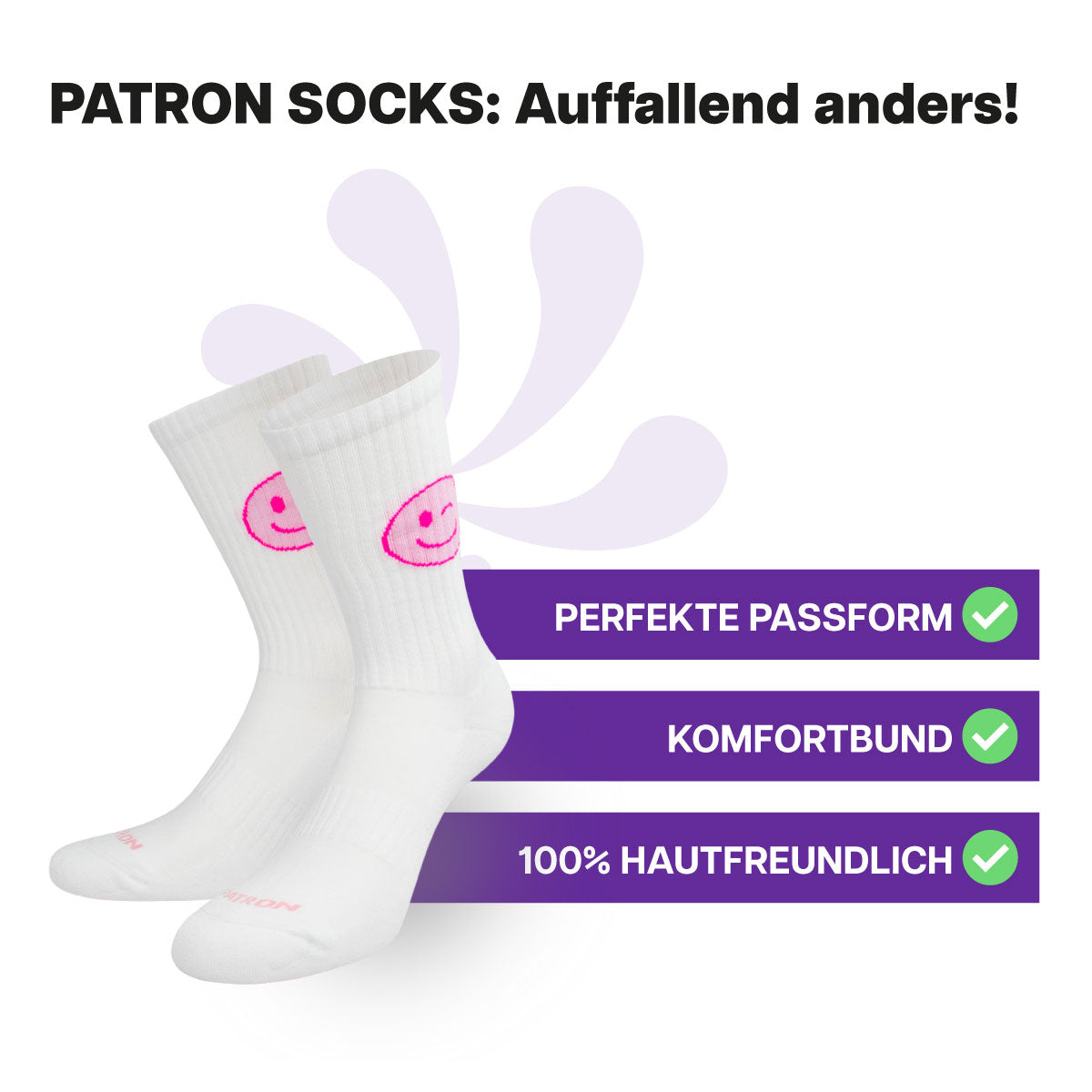 Zwinker Smile Sportsocken
