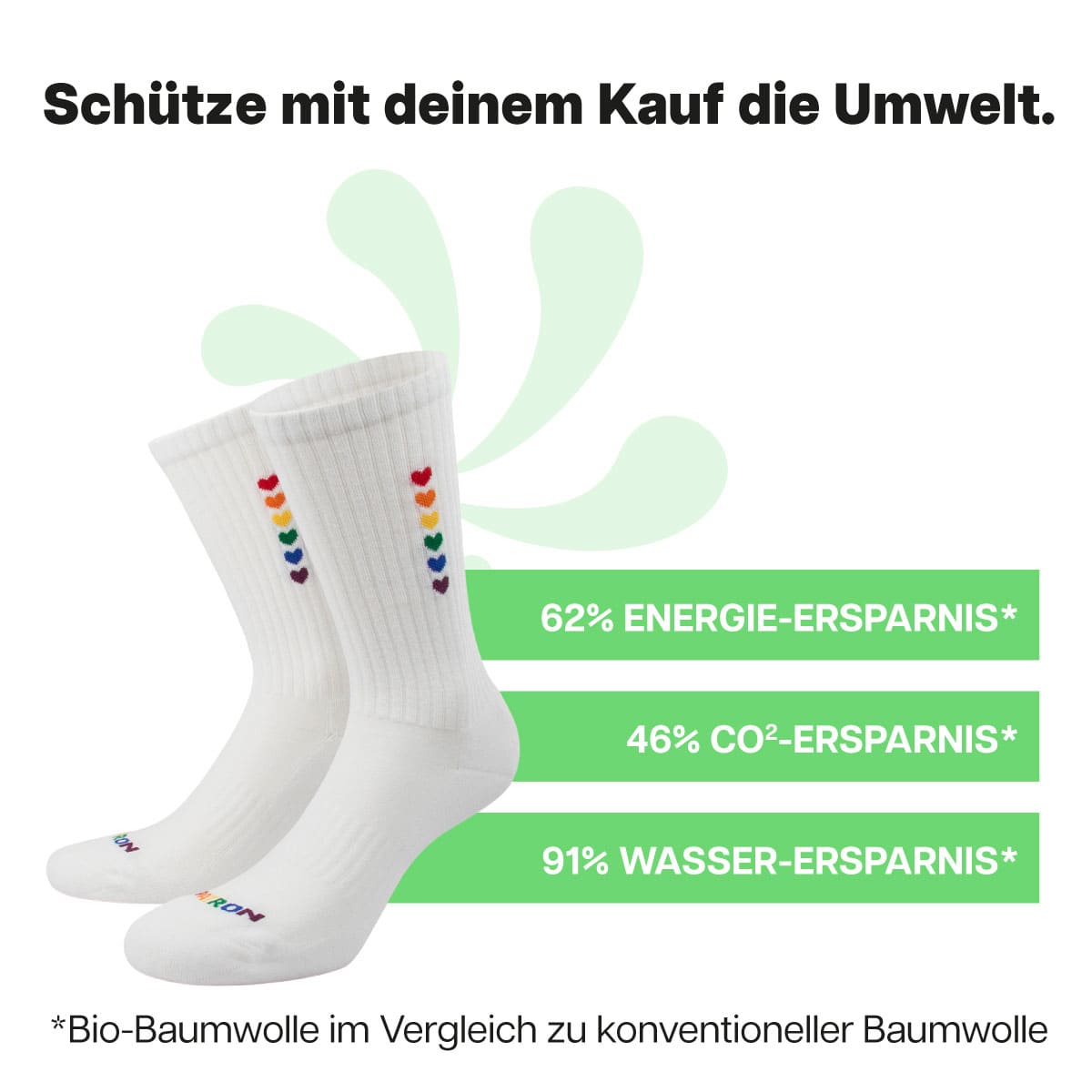 Pride Herzklopfen Tennissocken