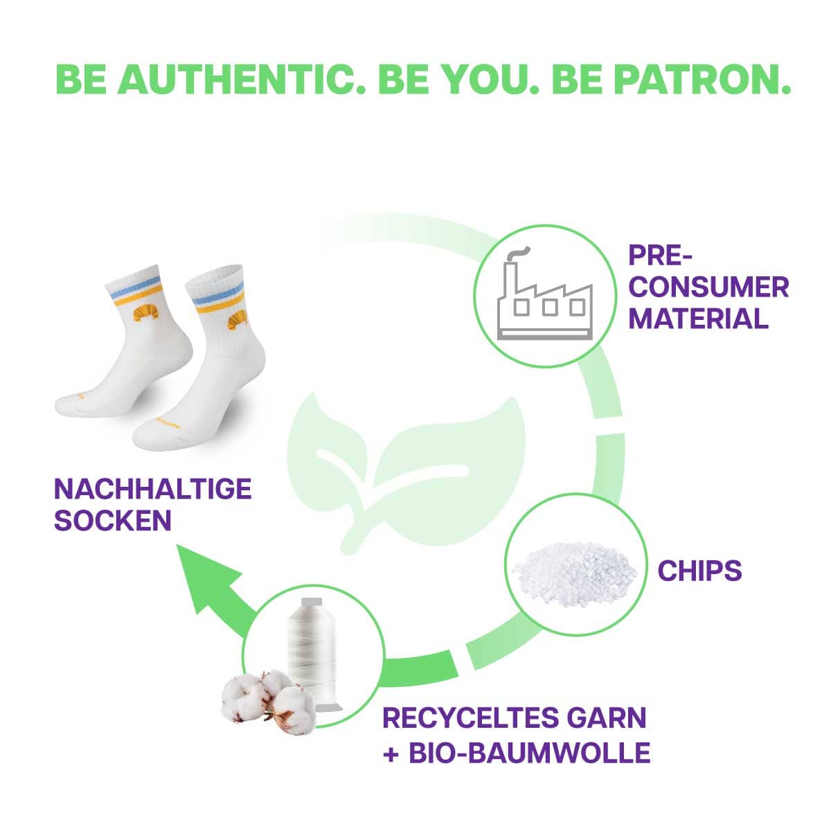 Croissant Tennissocken