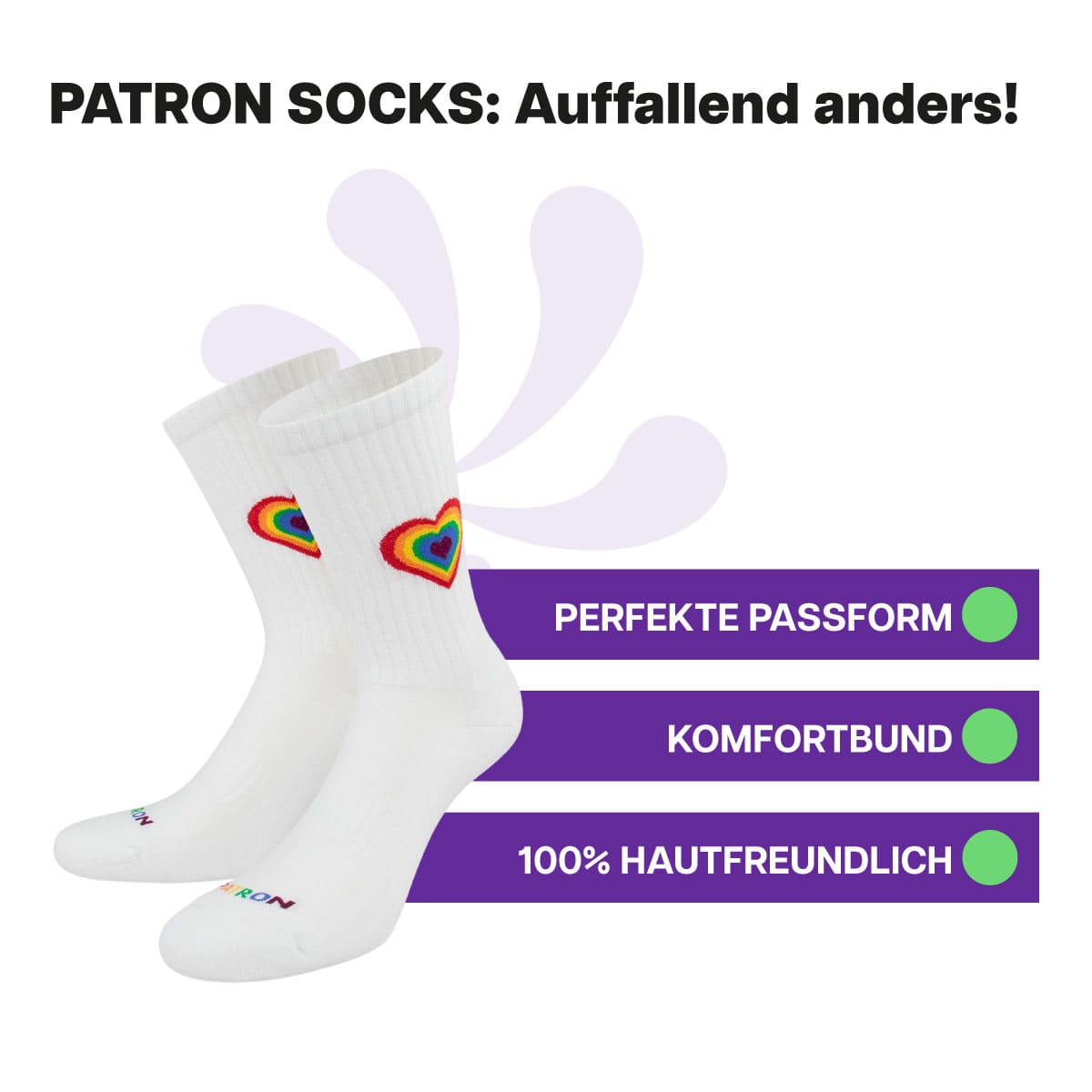 Pride Herzschlag Tennissocken