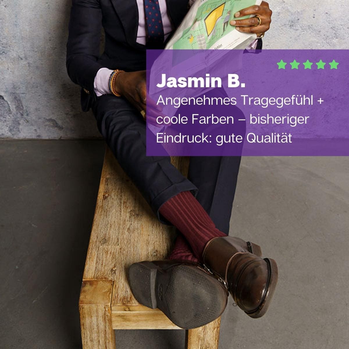 Bordeauxrote premium Herren Socken von PATRON SOCKS mit eleganten braunen Schuhen