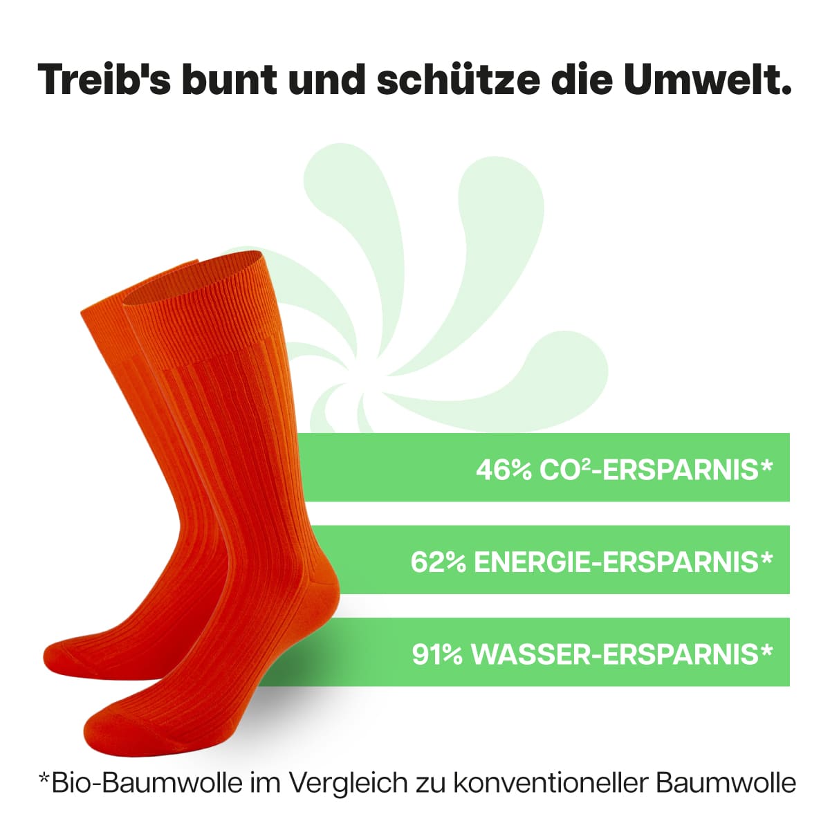Nachhaltige orange Business Socken von PATRON SOCKS