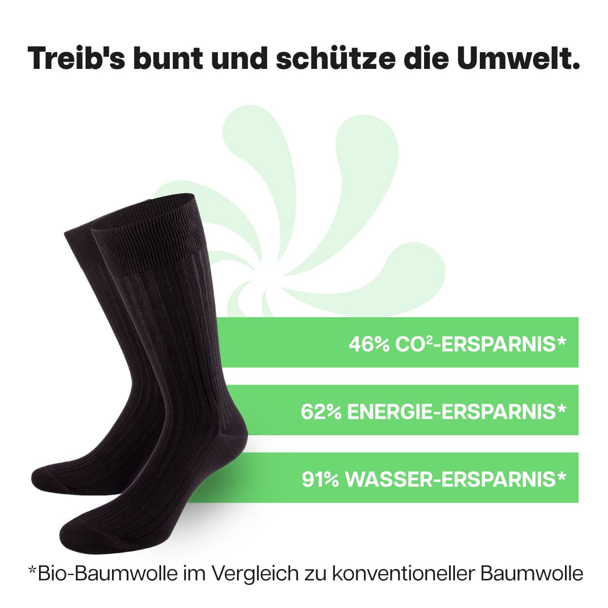 Nachhaltige schwarze Business Socken von PATRON SOCKS