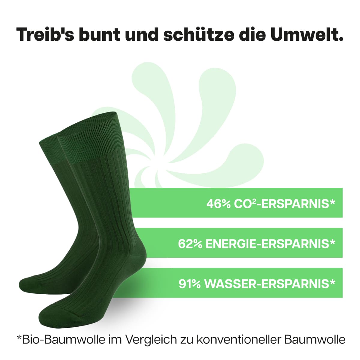Nachhaltige grüne Business Socken von PATRON SOCKS