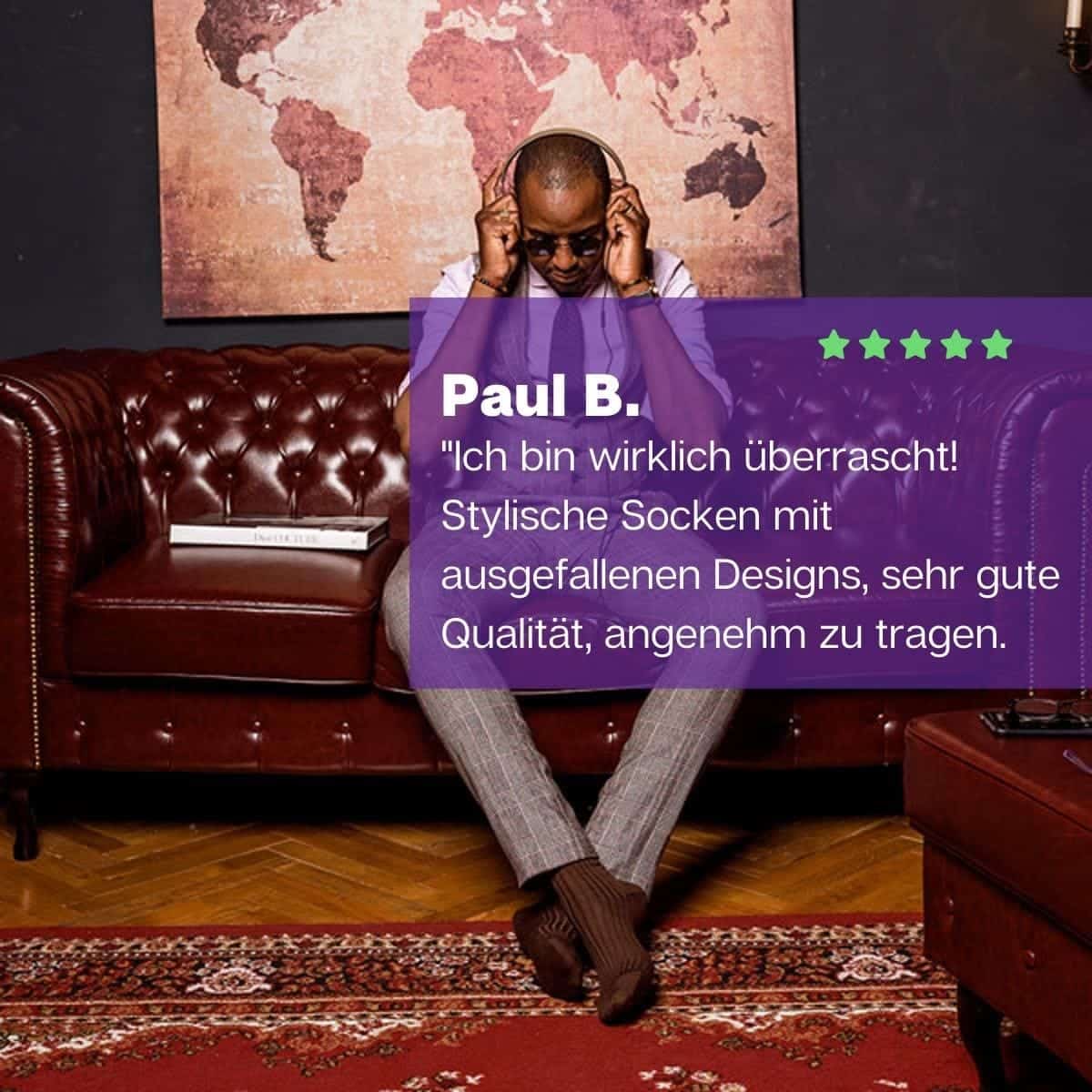 Stilvolle braune gerippte Luxus-Socken von PATRON SOCKS für anspruchsvolle Kunden.