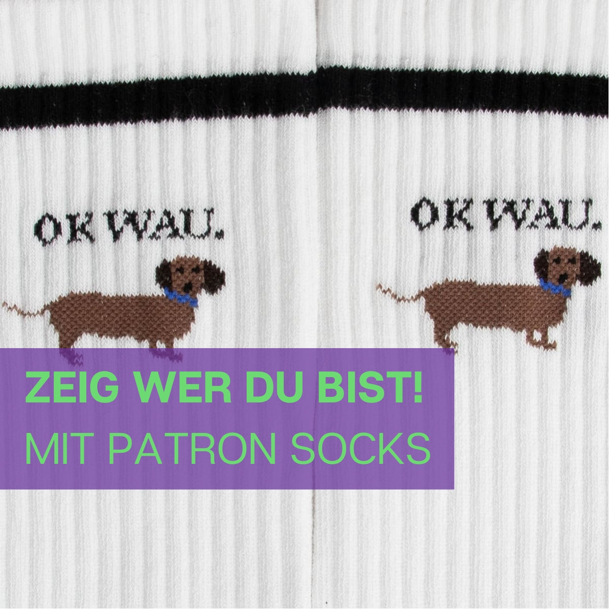 OK WAU Dackel Socken