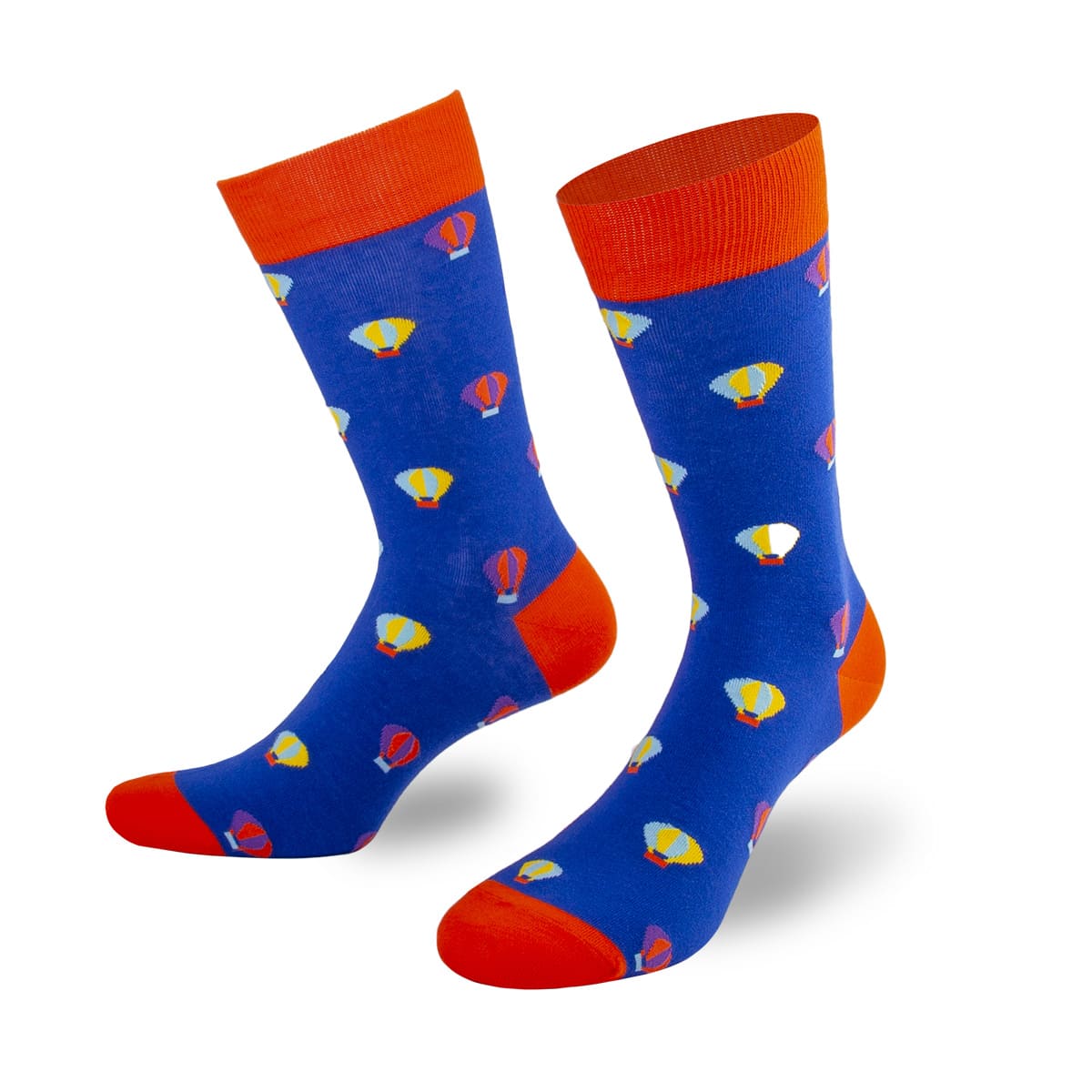 Lustige blaue Socken mit Heißluftballons von PATRON SOCKS