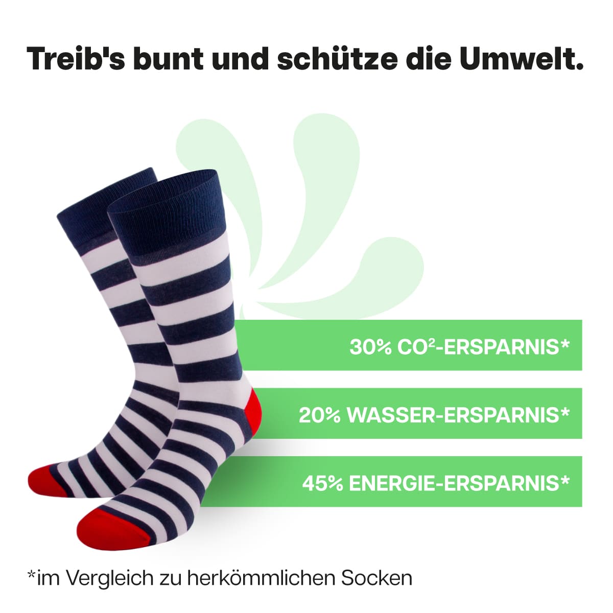 Nachhaltige Streifen Socken von PATRON SOCKS