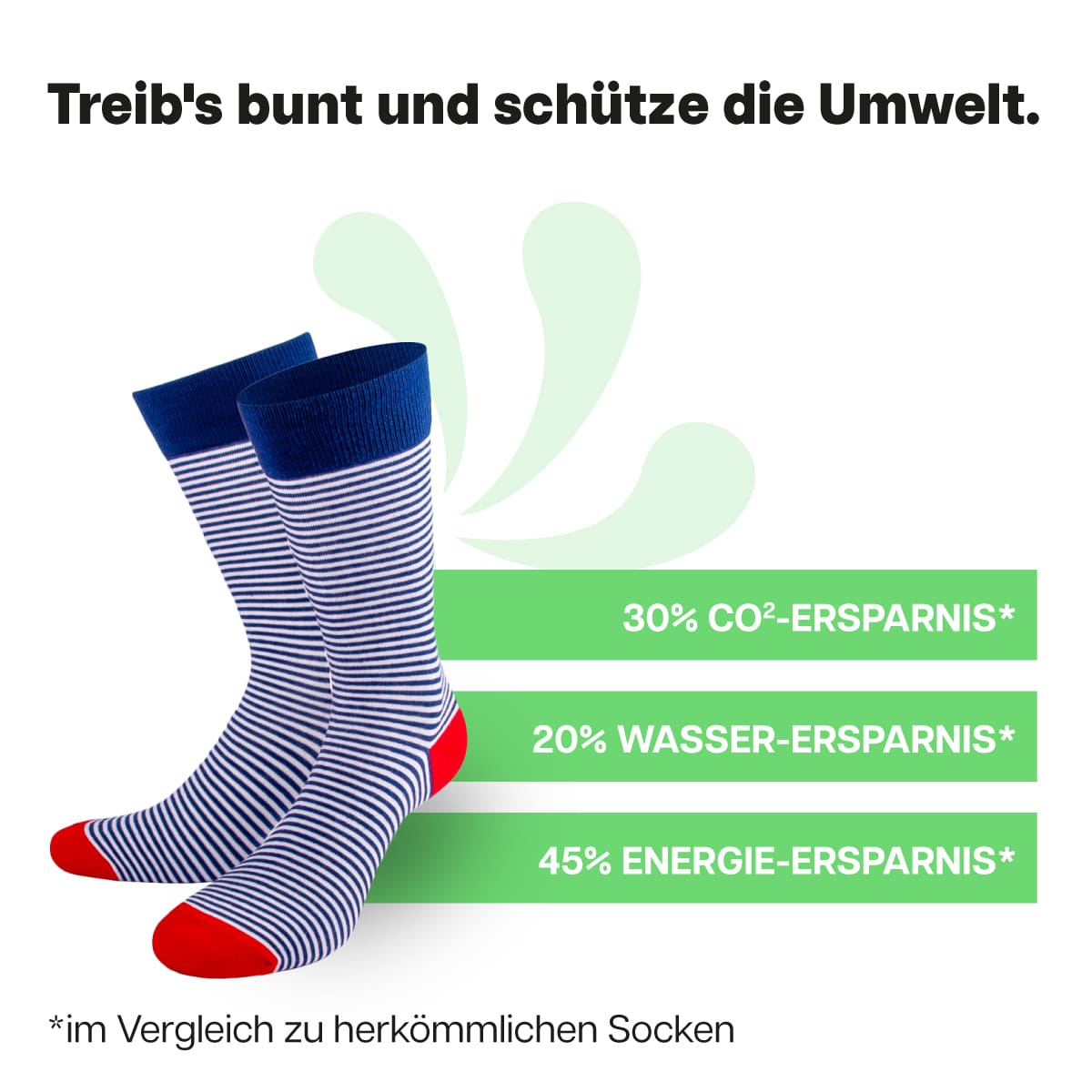 Nachhaltige Streifen Socken von PATRON SOCKS