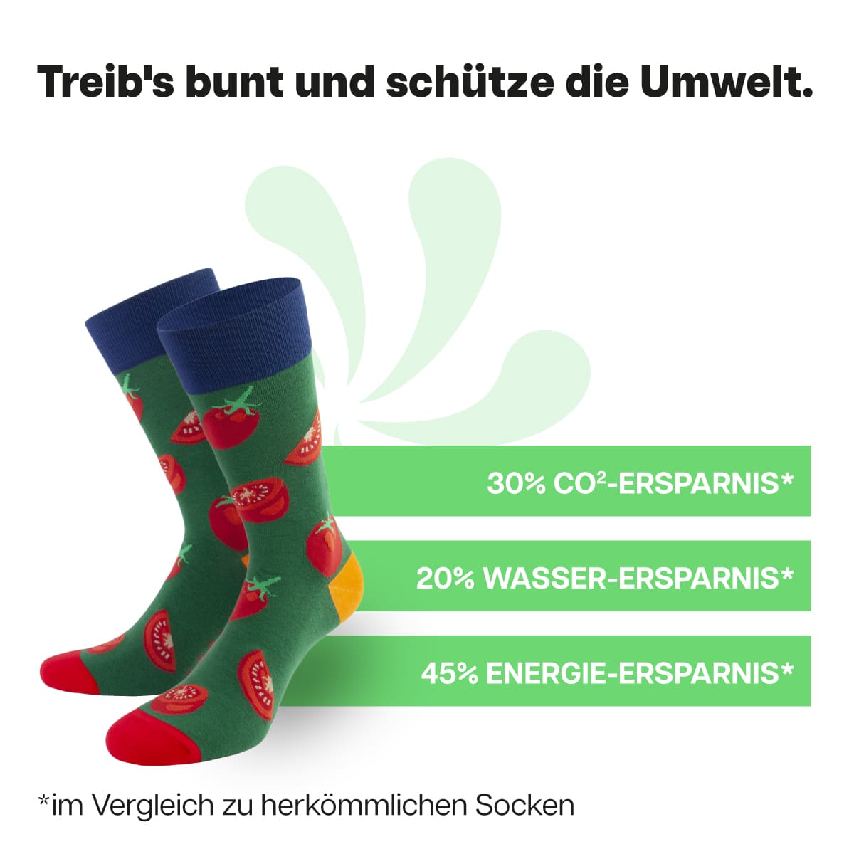 Nachhaltige Tomaten Socken von PATRON SOCKS