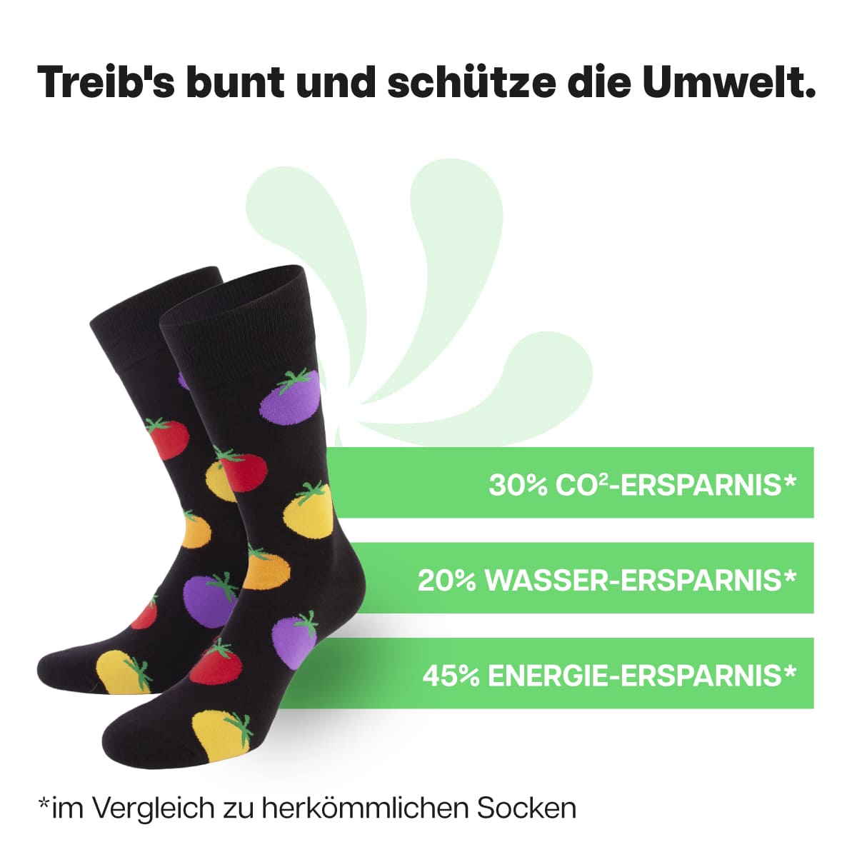 Nachhaltige Tomaten Socken von PATRON SOCKS
