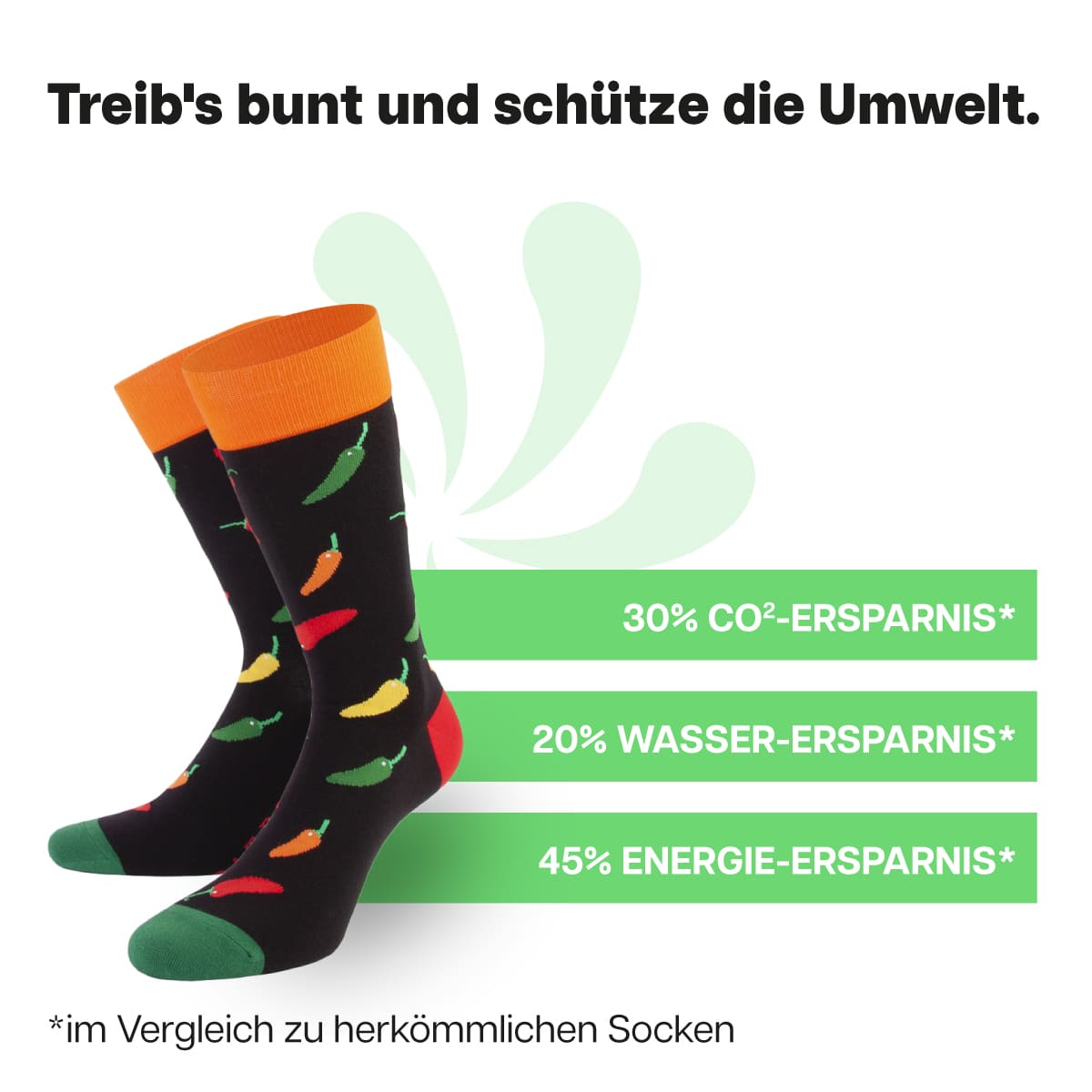 Nachhaltige Chili Socken von PATRON SOCKS