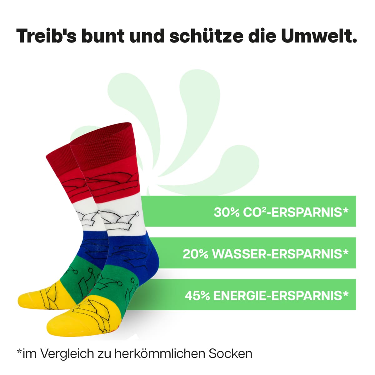 Nachhaltige Karneval Socken von PATRON SOCKS