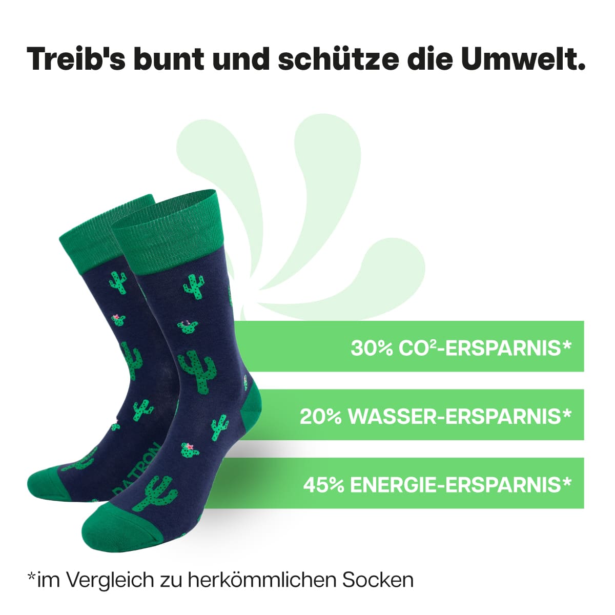 Nachhaltige Kaktus Socken von PATRON SOCKS