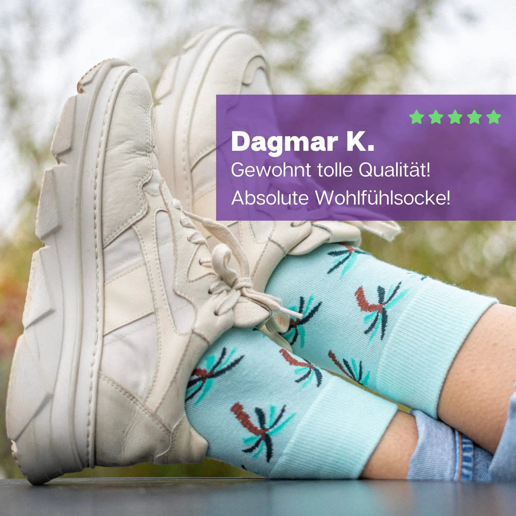 Palmen Socken von Patron SOCKS in Sneaker
