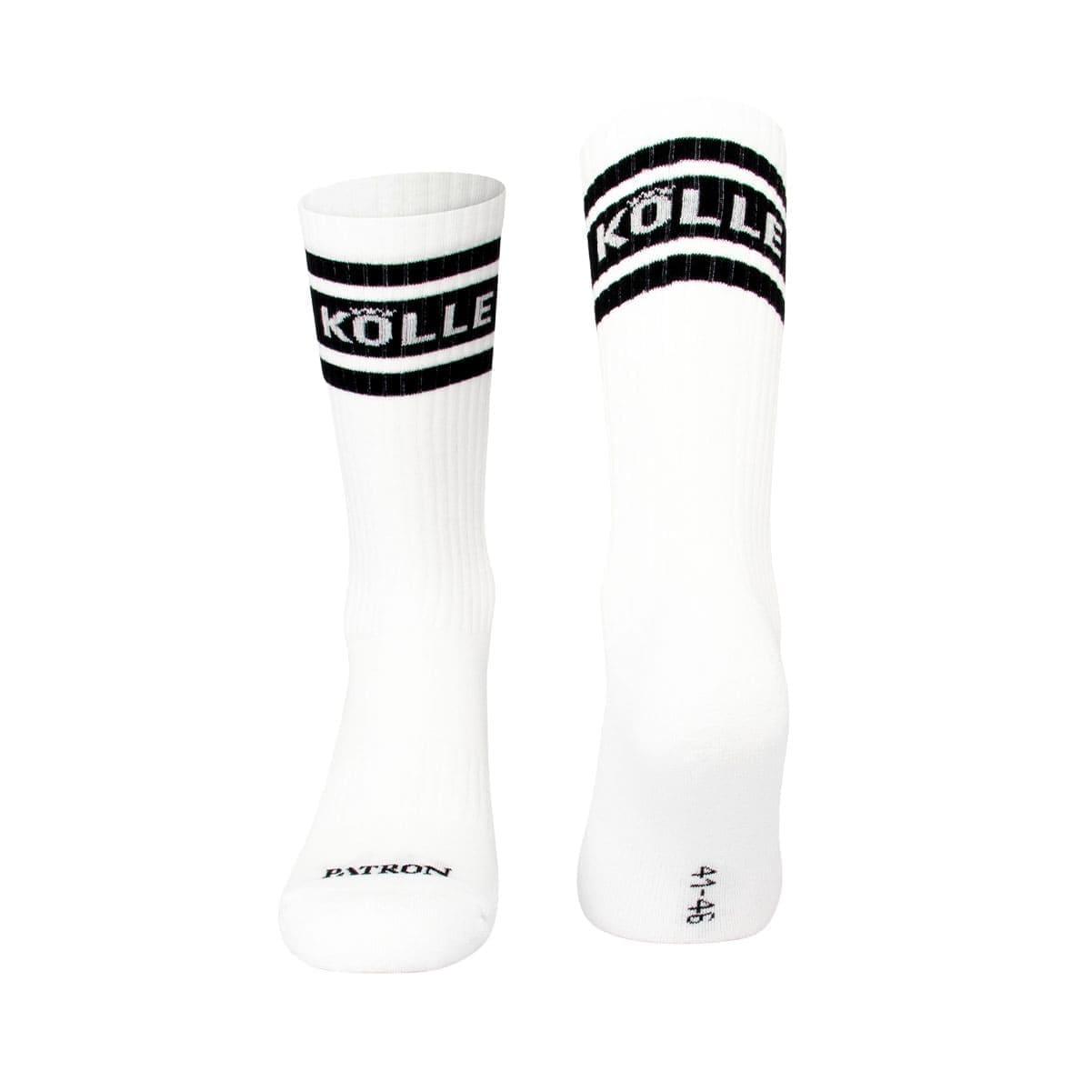 Atmungsaktive schwarz weiße Kölle Sportsocken von PATRON SOCKS