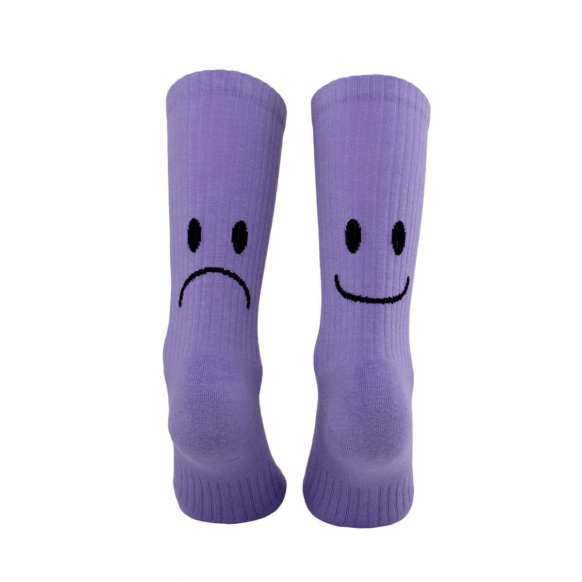 Atmungsaktive lila Sportsocken mit Smile Motiv von PATRON SOCKS