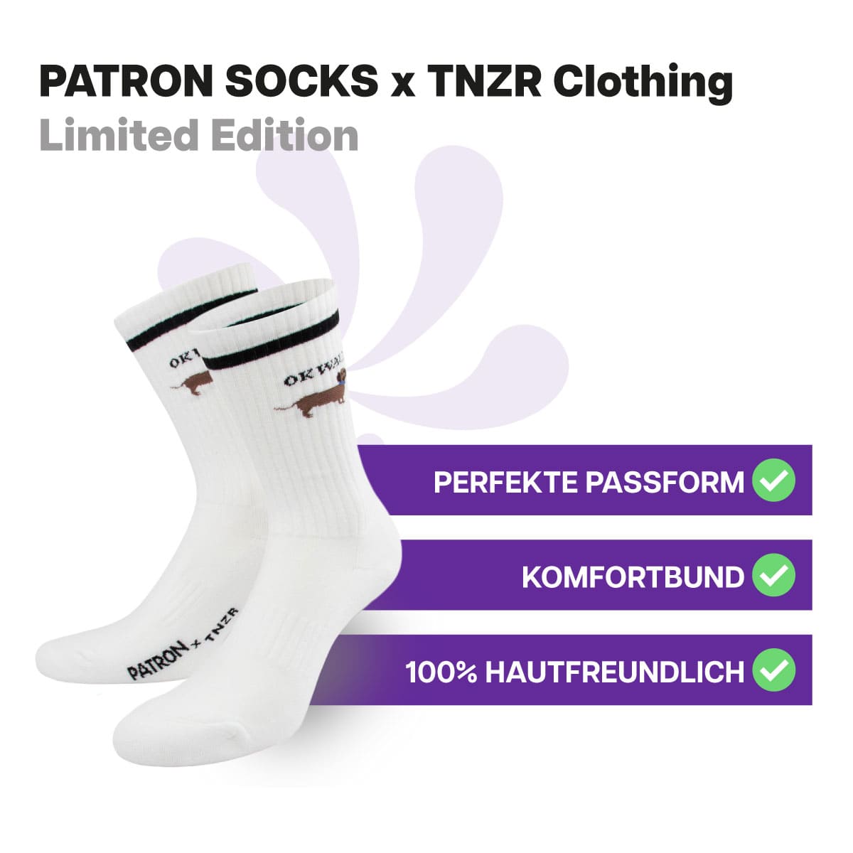 OK WAU Dackel Socken