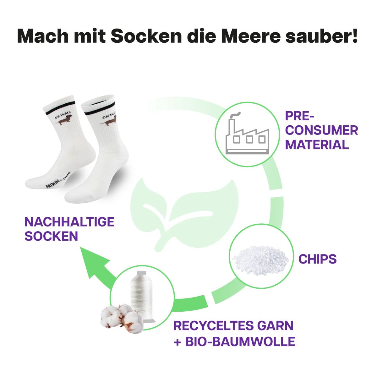 OK WAU Dackel Socken