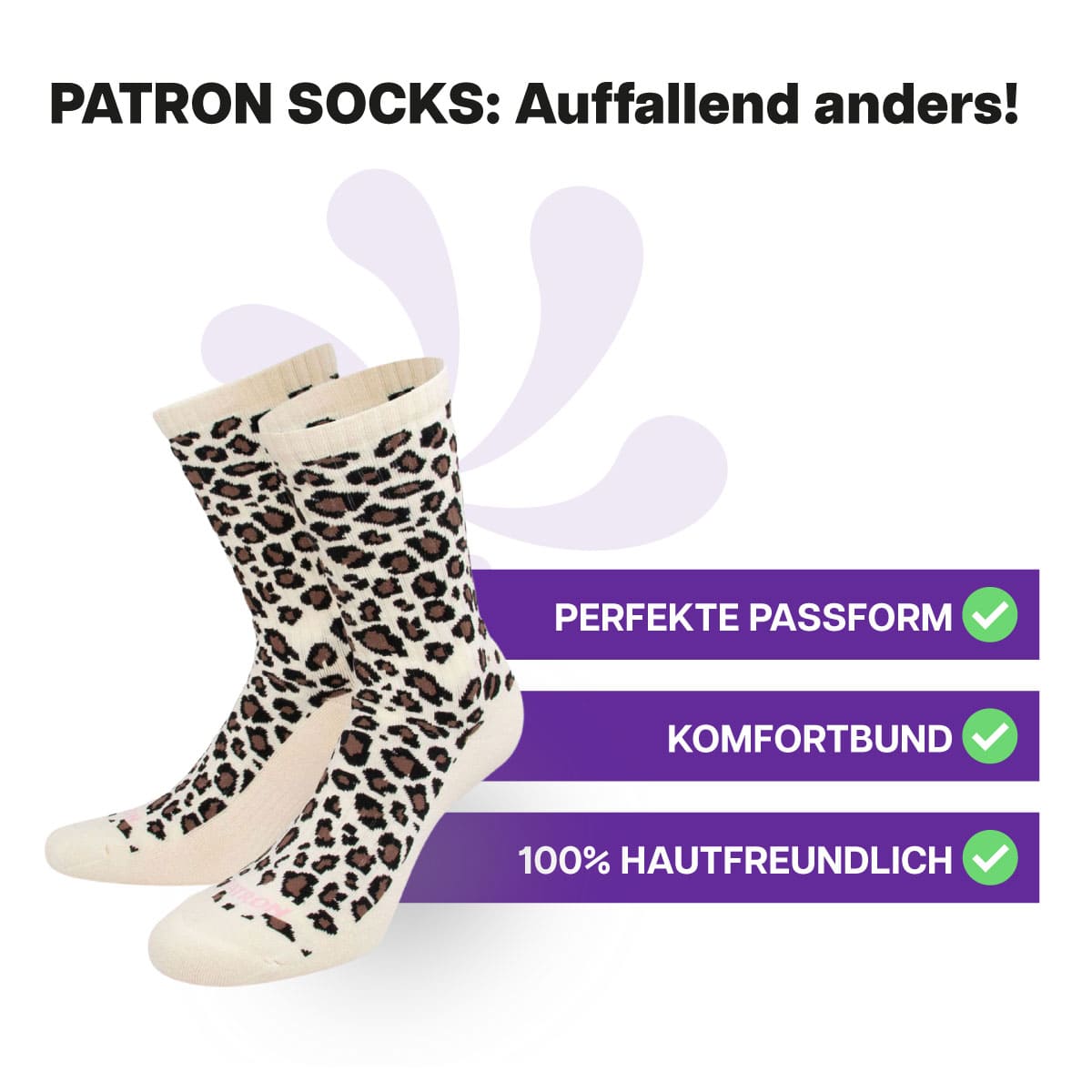 Leopard Sportsocken