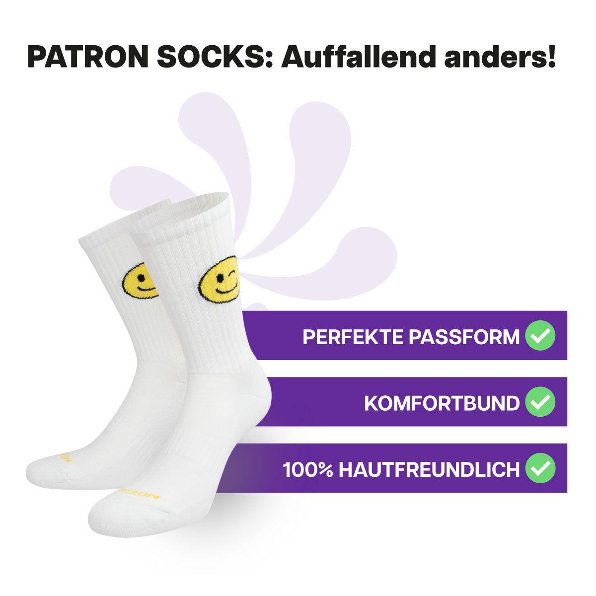Zwinker Smile Sportsocken