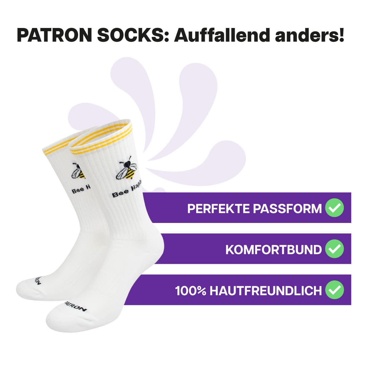 Bee Happy Tennissocken