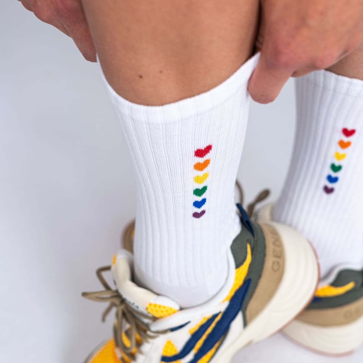 Pride Herzklopfen Tennissocken