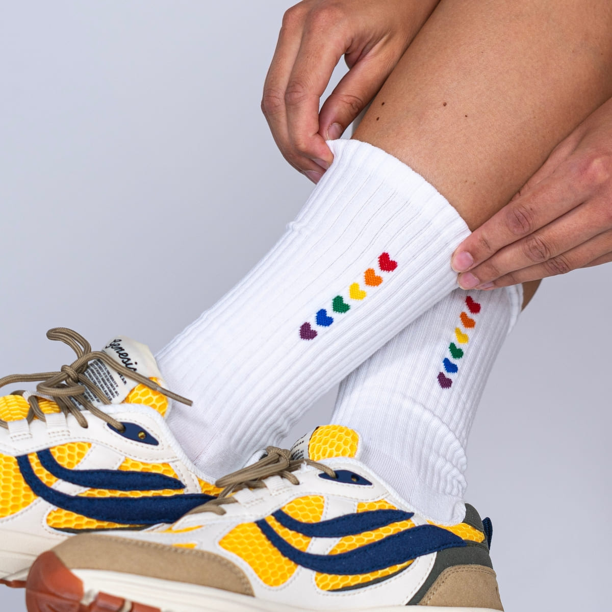 Pride Herzklopfen Tennissocken