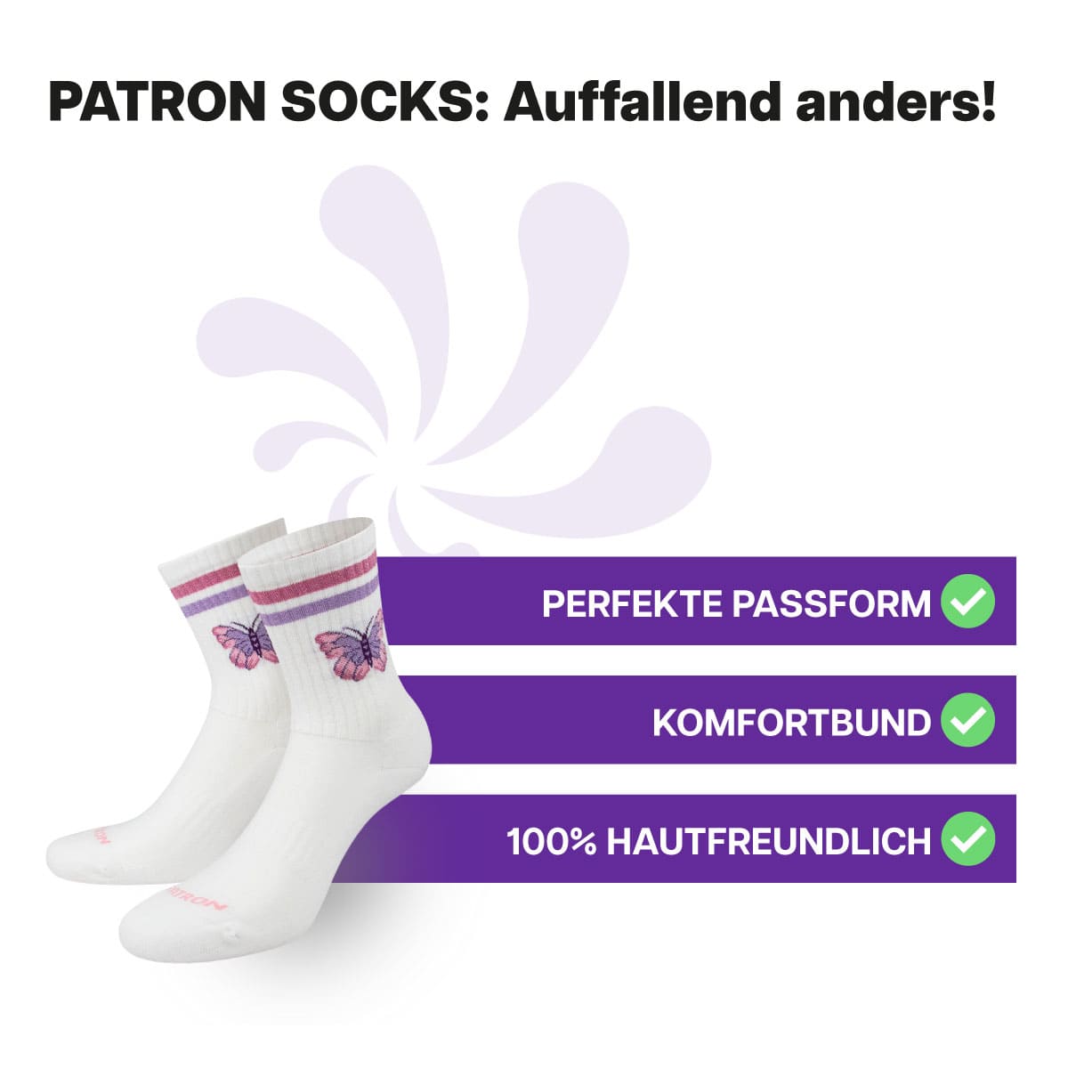 Butterfly Tennissocken
