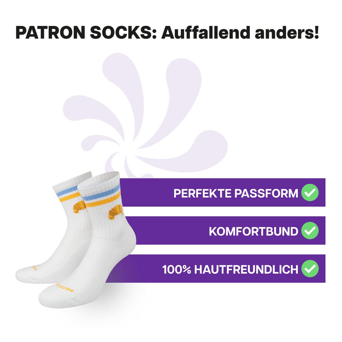 Croissant Tennissocken